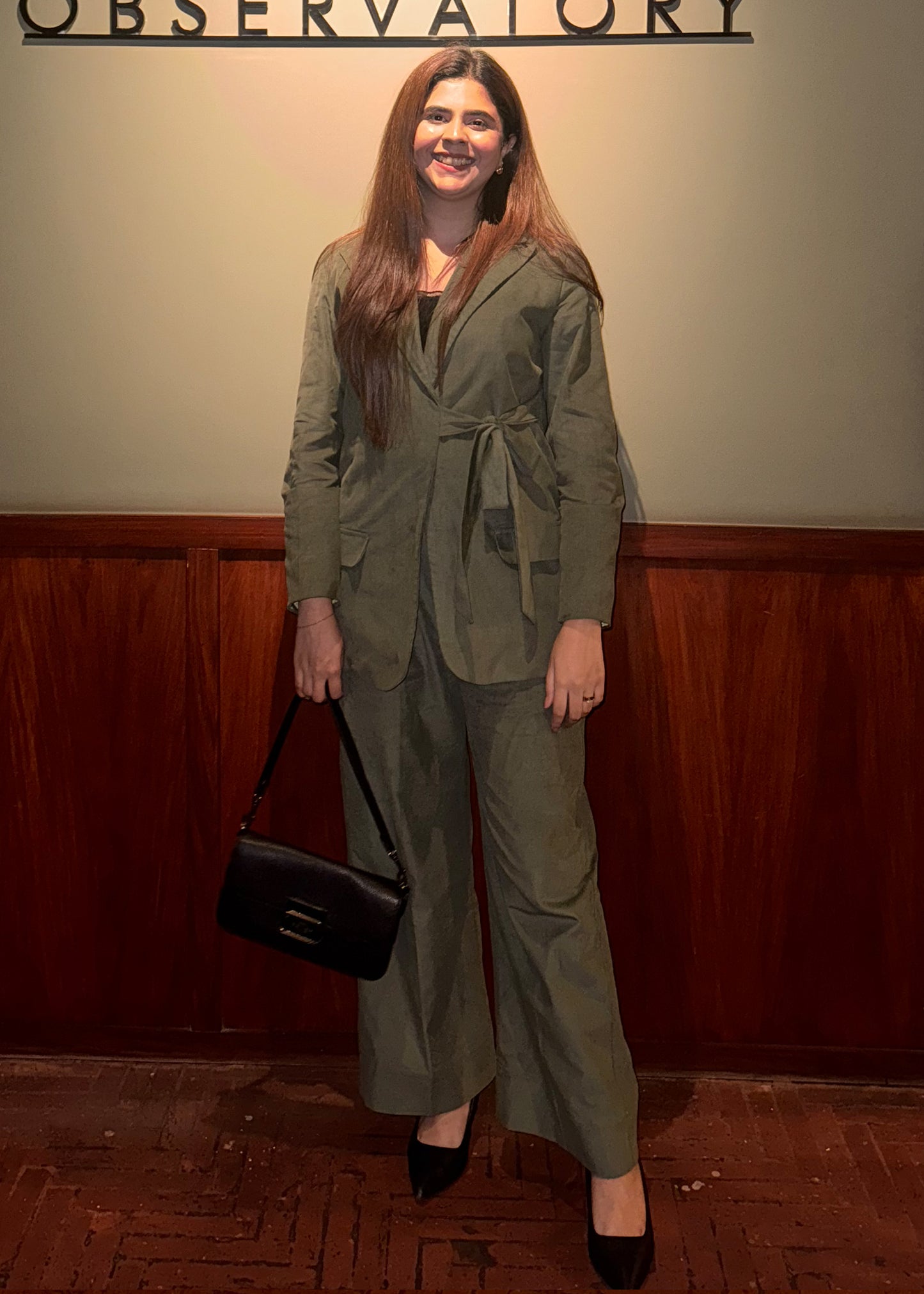 Olive Wrap Corduroy Co-Ord