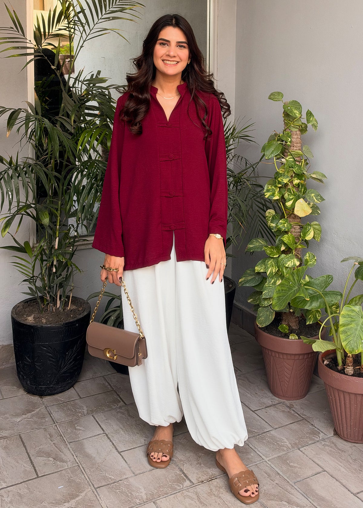 Mila Set (Burgundy)