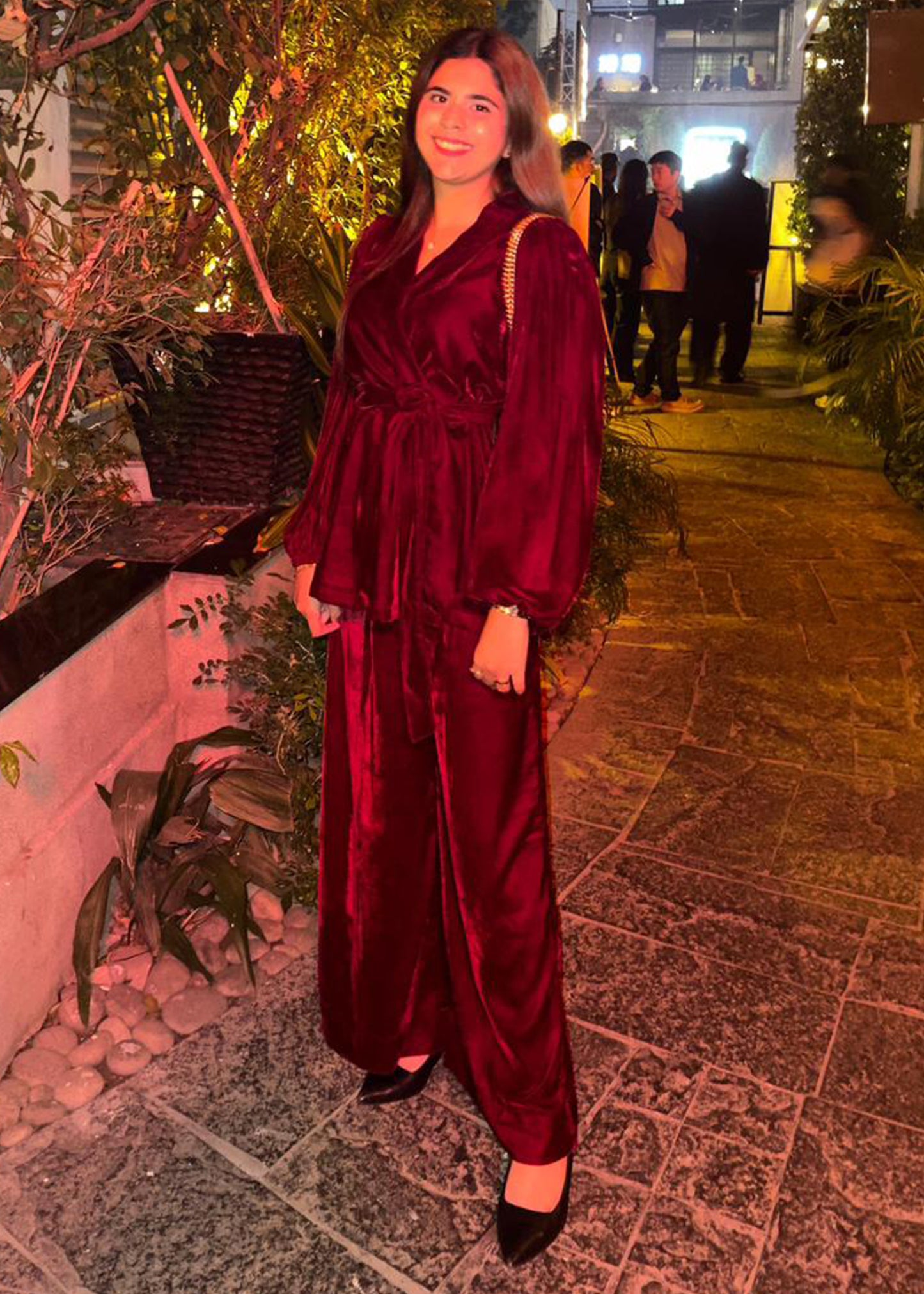 Ruby Velvet Co-Ord Set