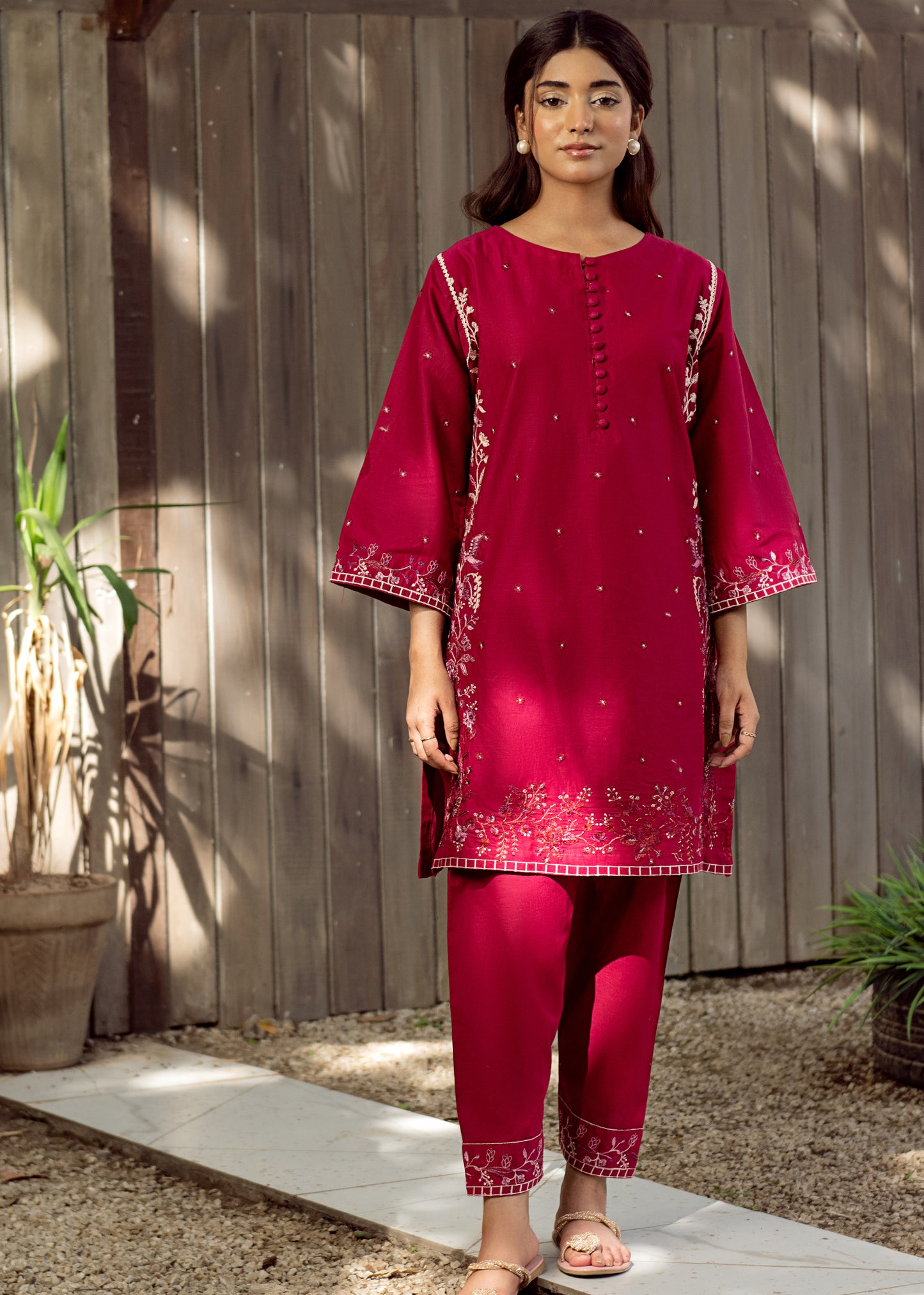 Bloom Embroidered Co-Ord