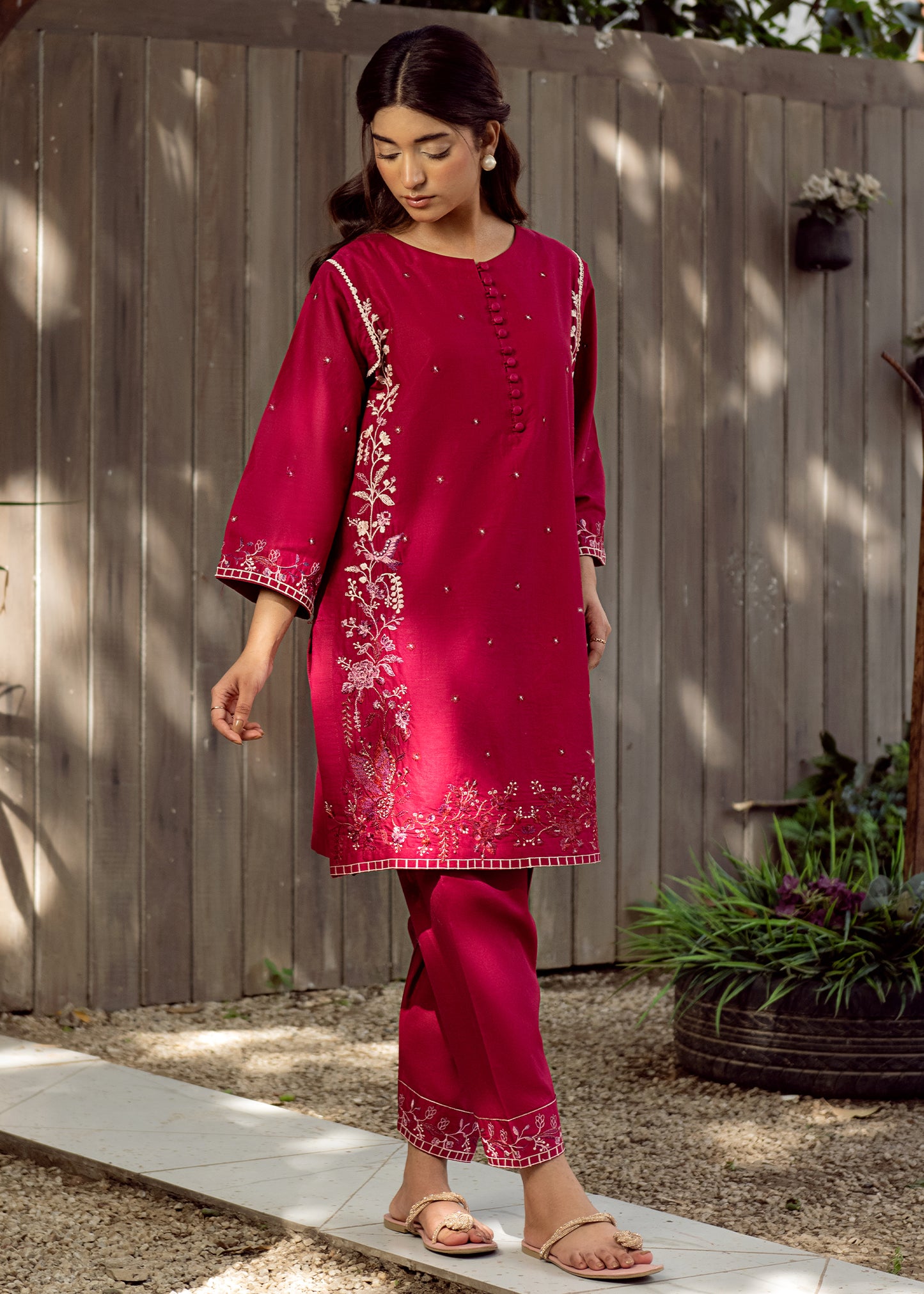 Bloom Embroidered Co-Ord