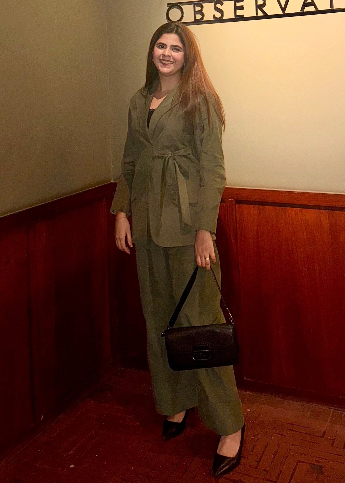 Olive Wrap Corduroy Co-Ord