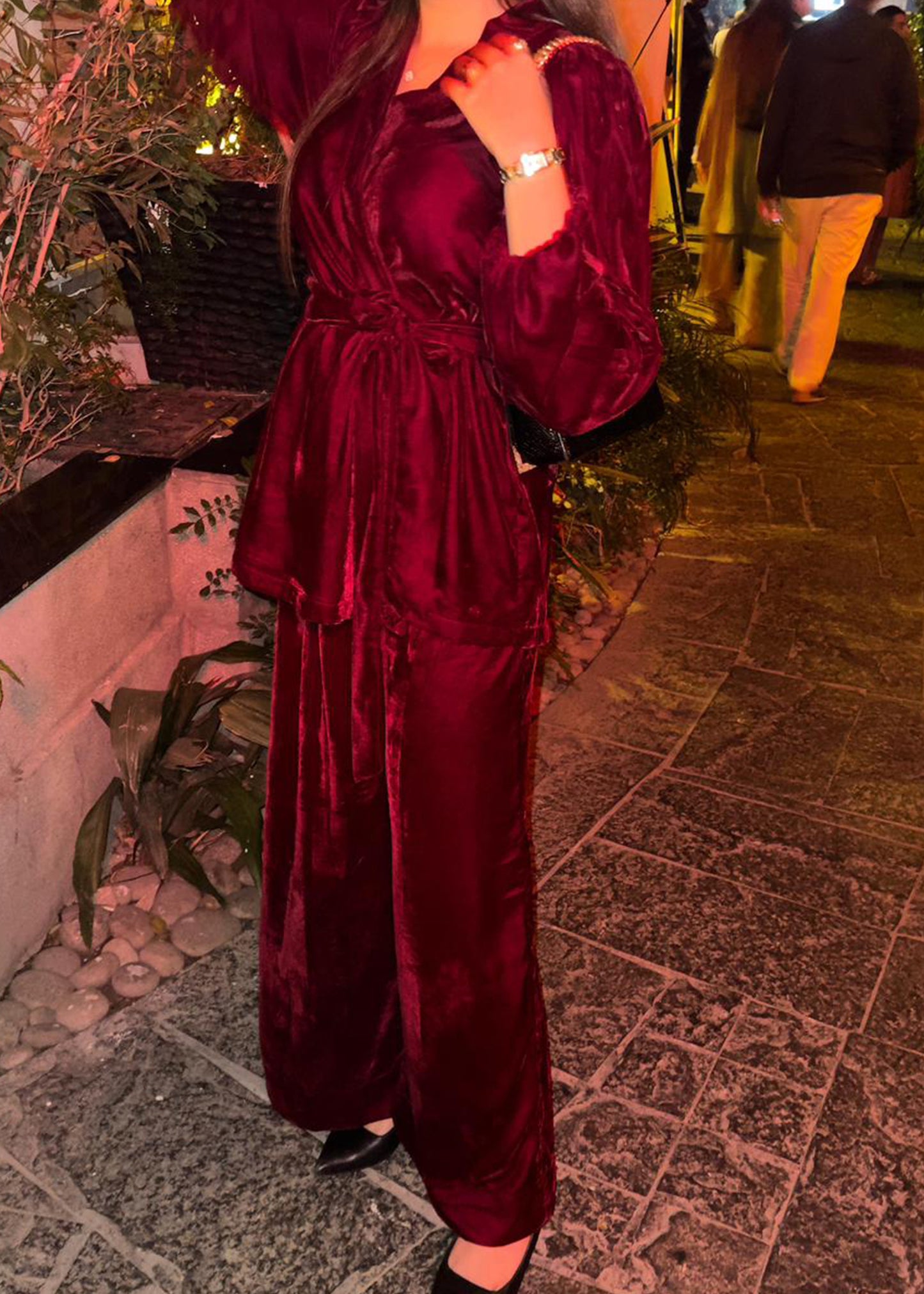 Ruby Velvet Co-Ord Set