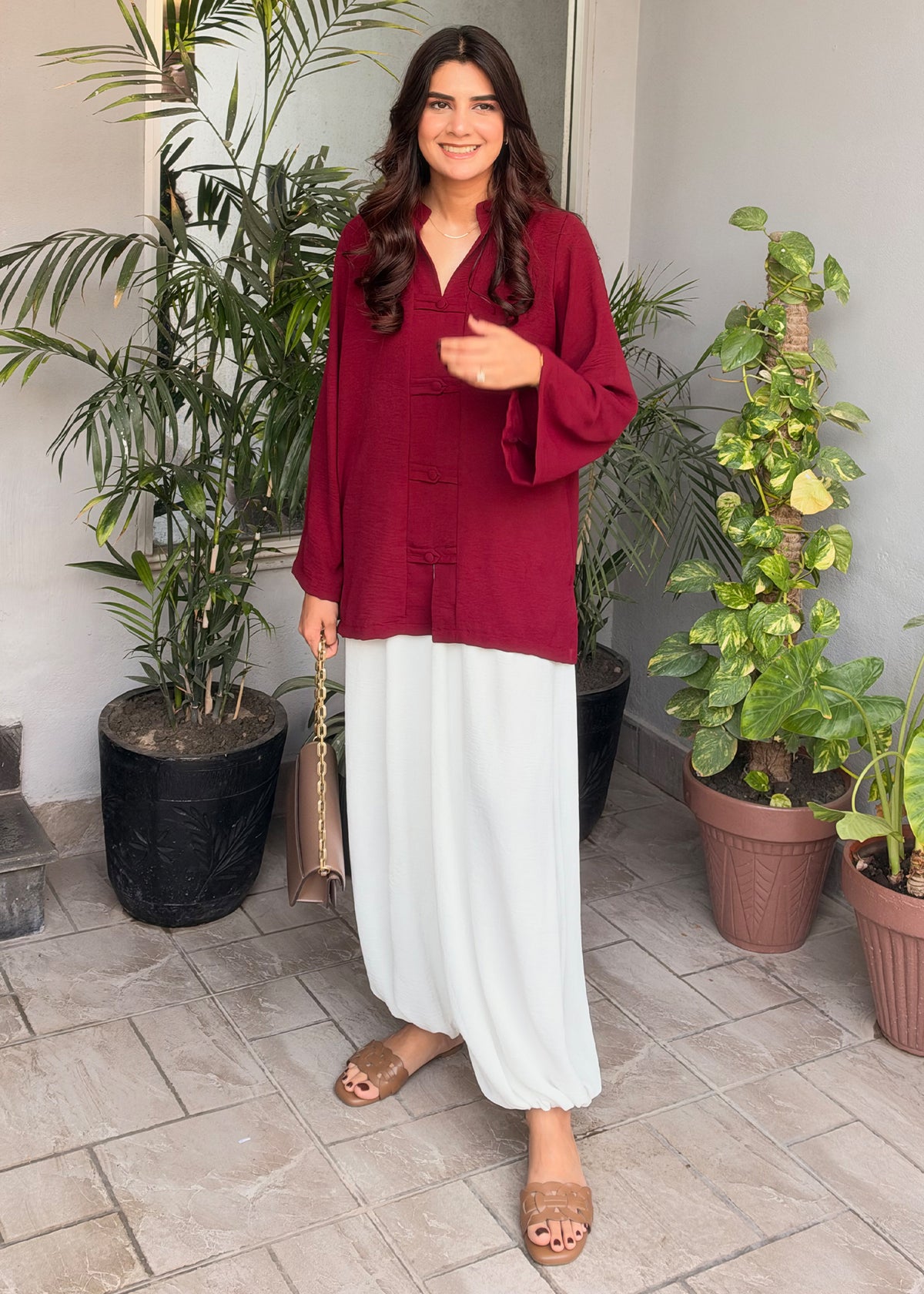 Mila Set (Burgundy)