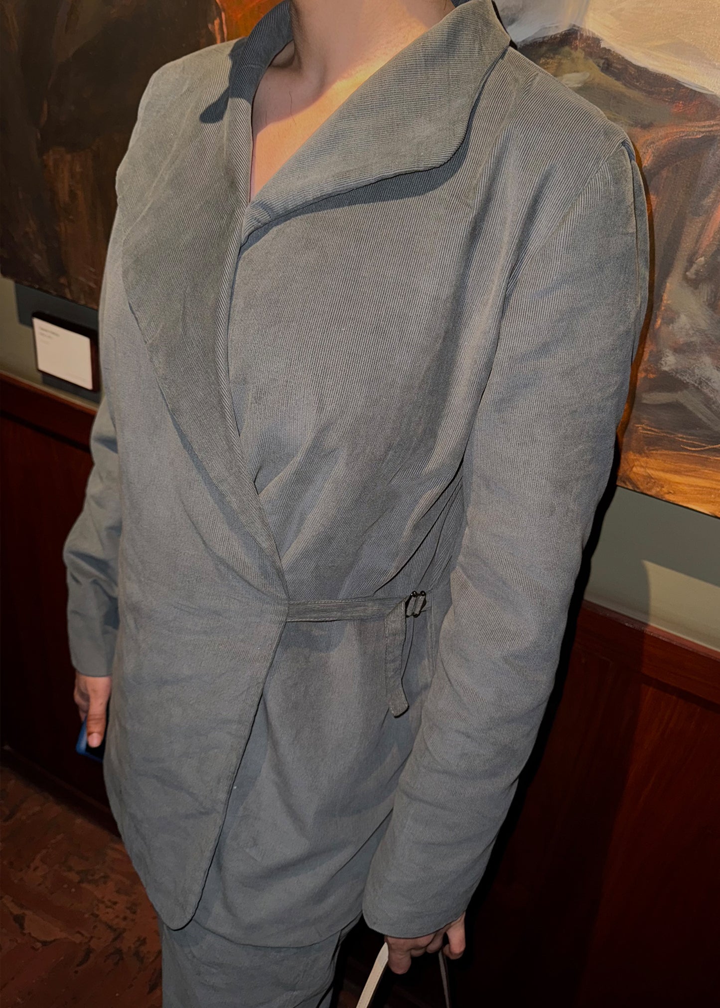 Grey Corduroy Co-Ord