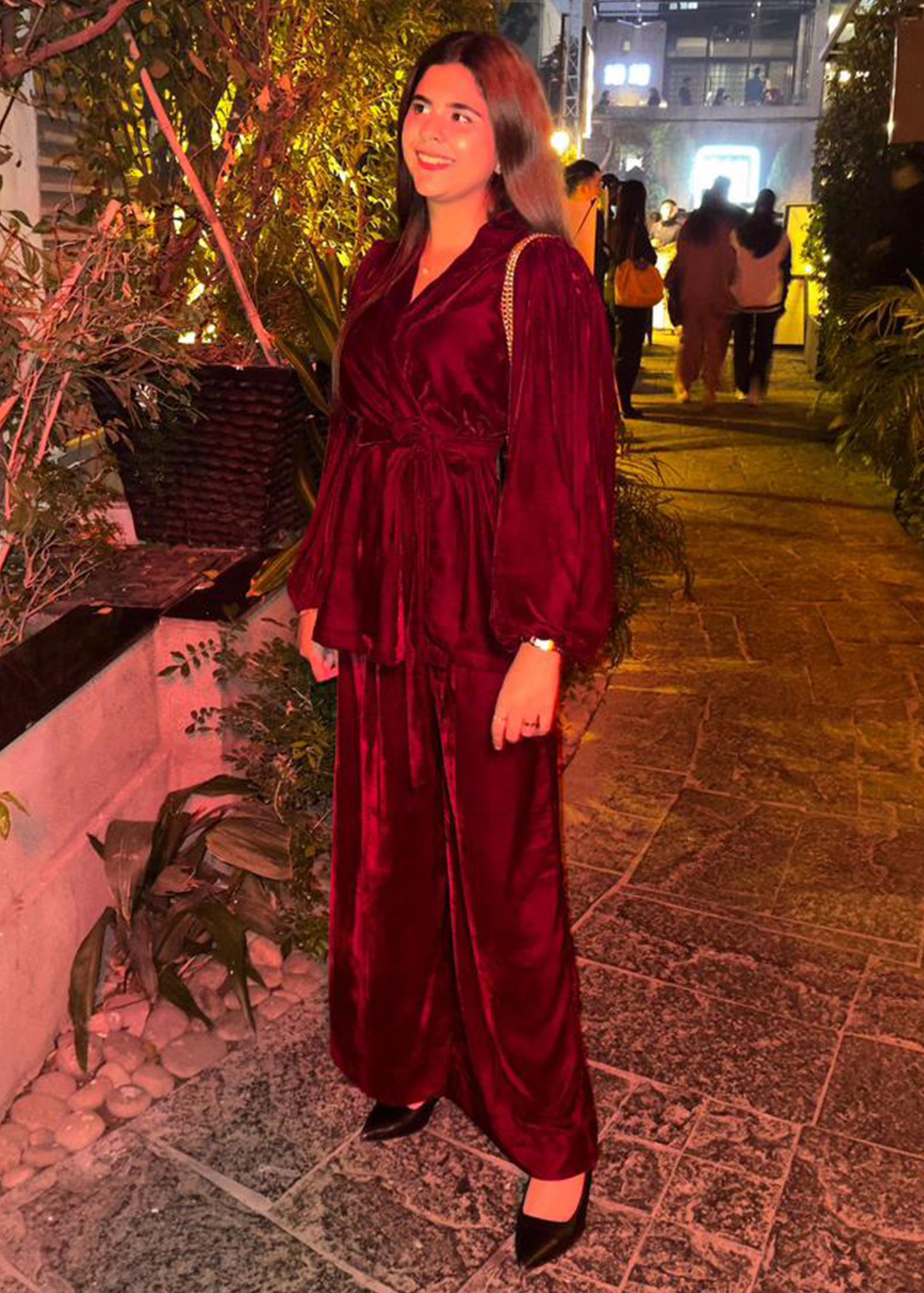 Ruby Velvet Co-Ord Set