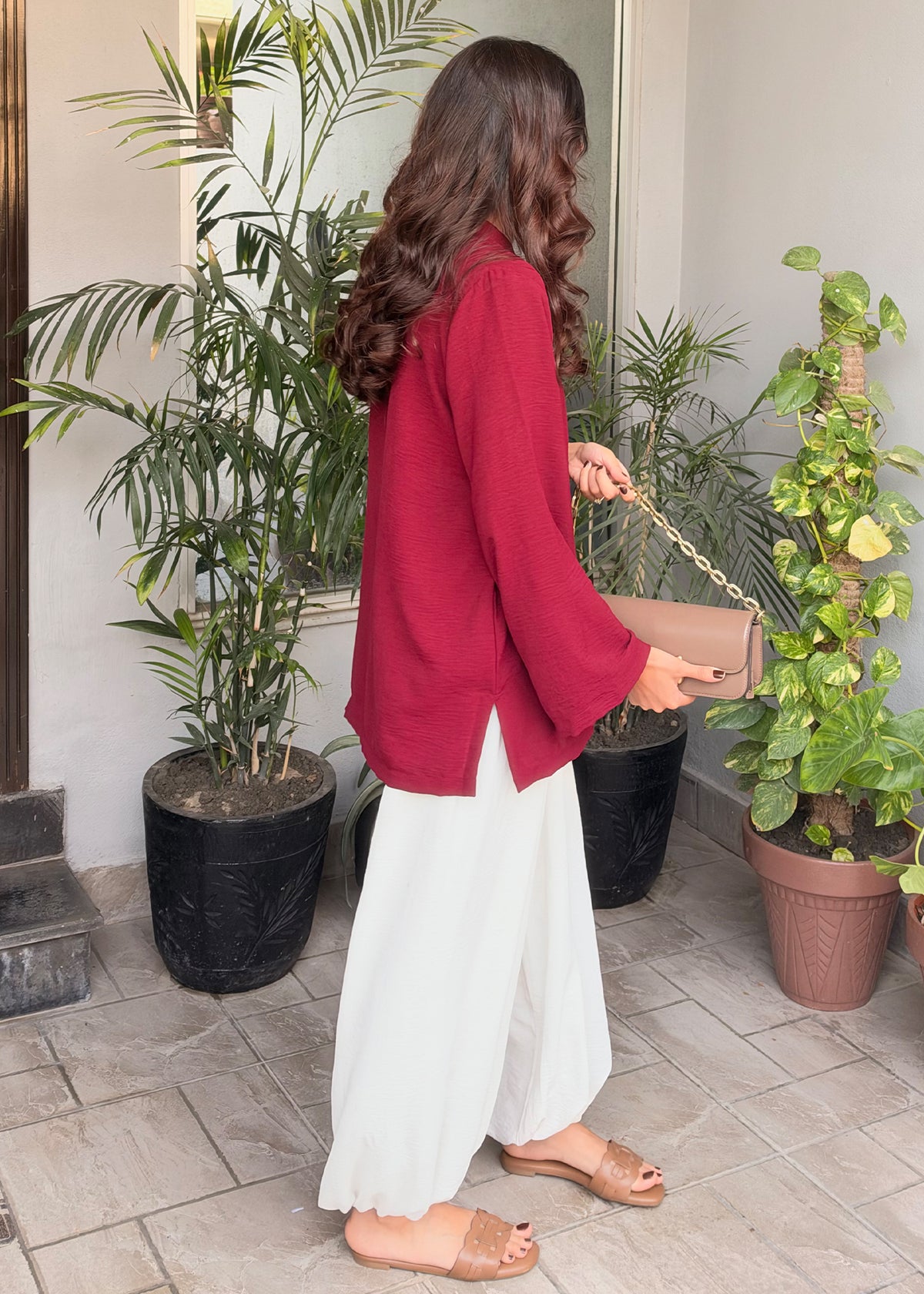 Mila Set (Burgundy)