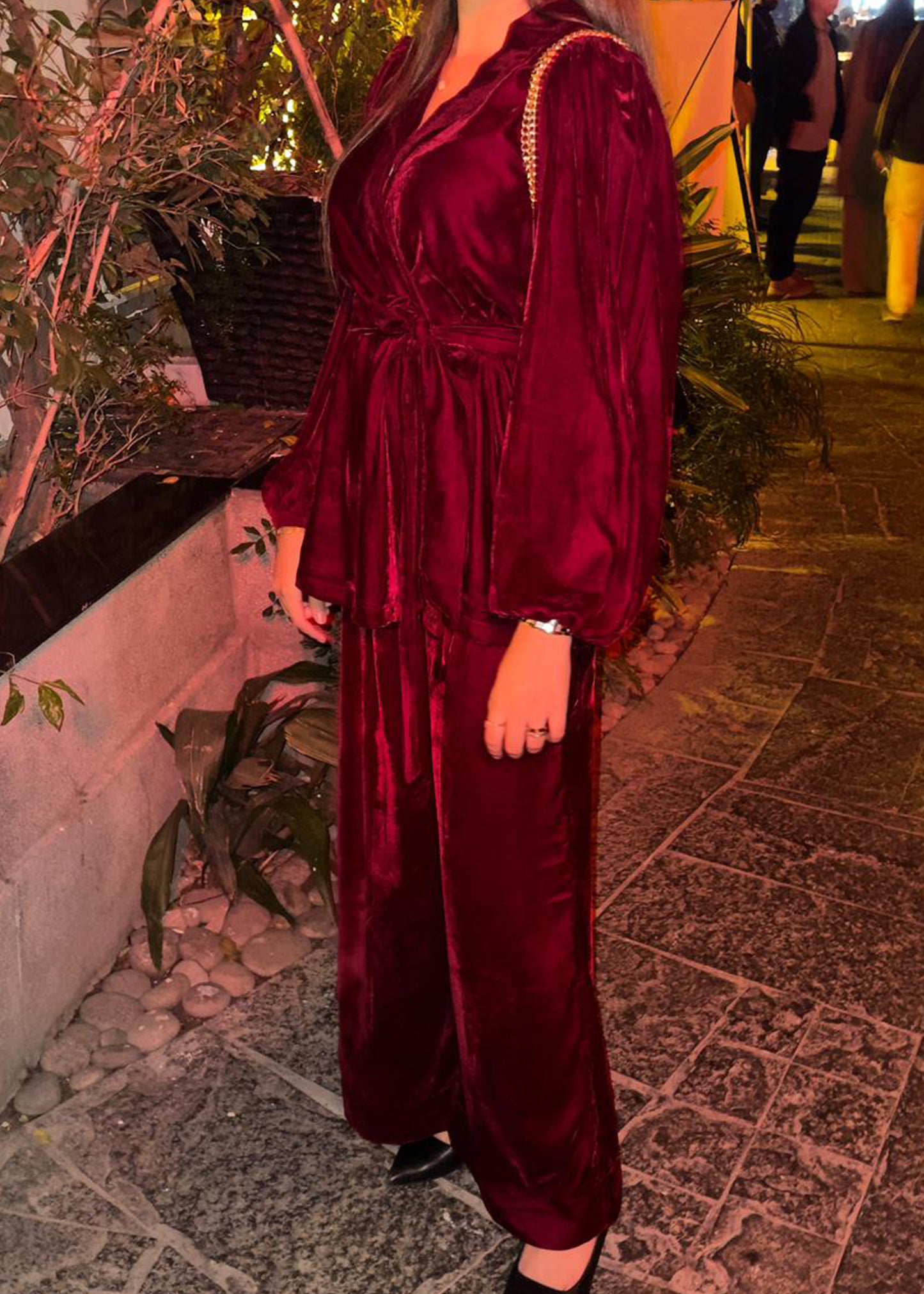 Ruby Velvet Co-Ord Set