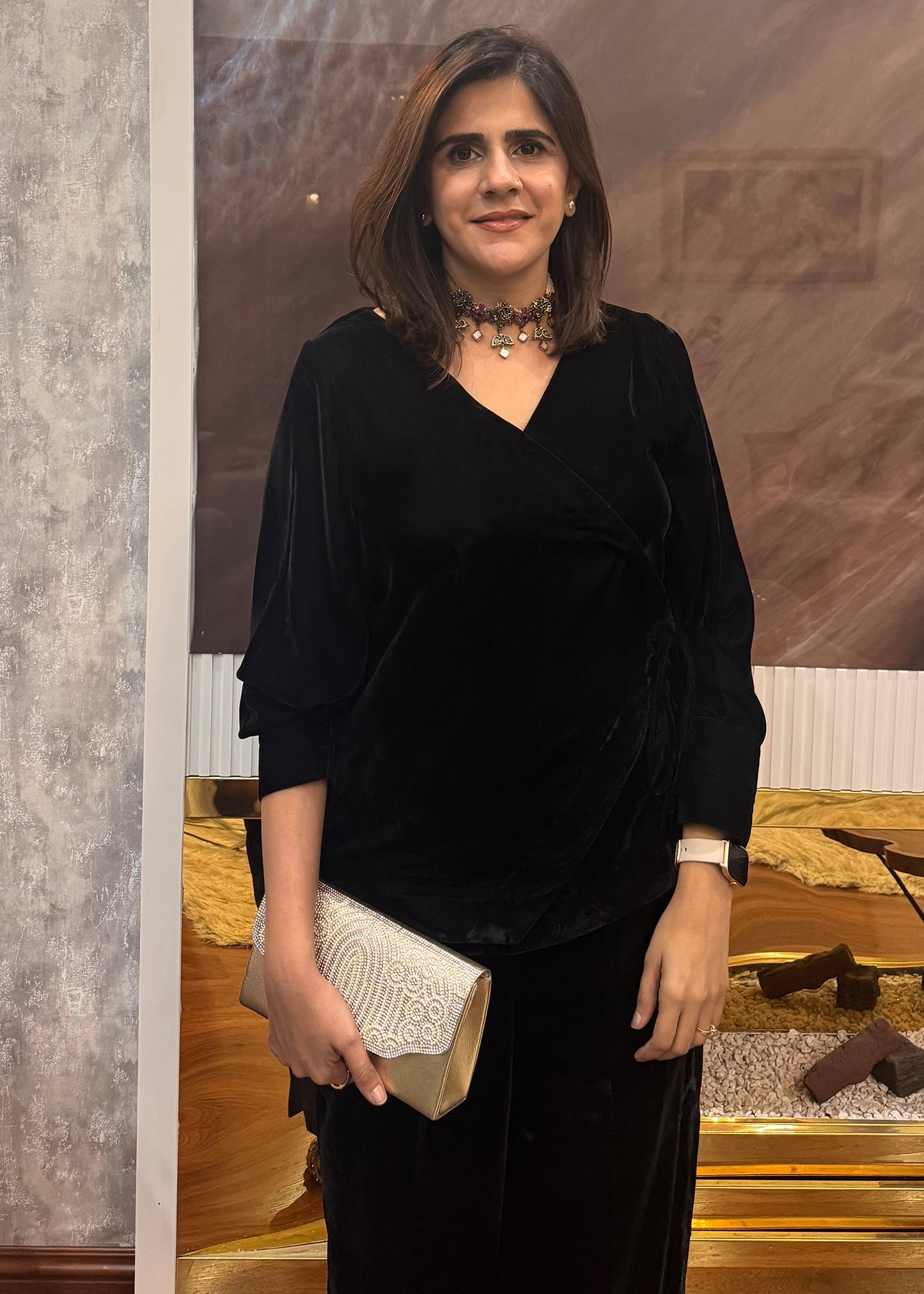 Noir Velvet Co-Ord Set