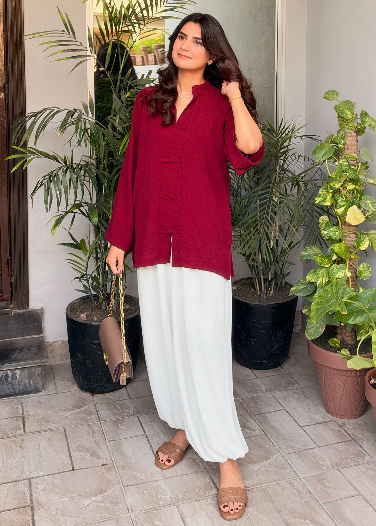 Mila Set (Burgundy)