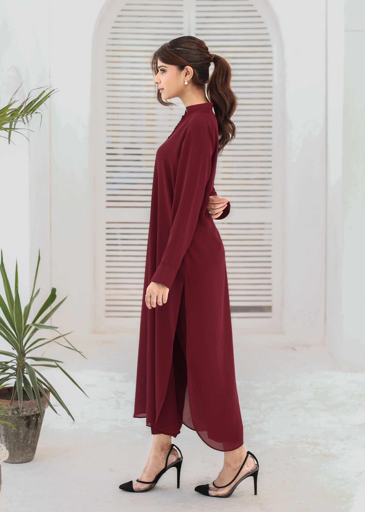 Deep Maroon Co-Ord Set